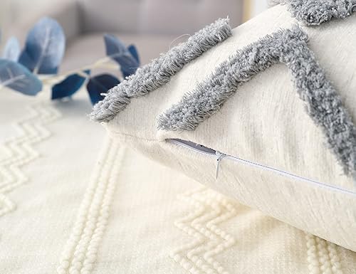 Miniatura 5 de Fundas de almohada largas con patrón de diamantes de 12 x 26 pulgadas, funda decorativa de felpilla de felpa larga para cojín lumbar, funda de cojín