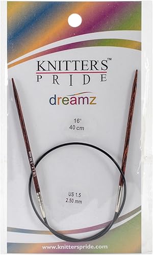 Knitter's Pride -Dreamz - Agujas circulares fijas de 16 pulgadas, tamaño 1.50.098in