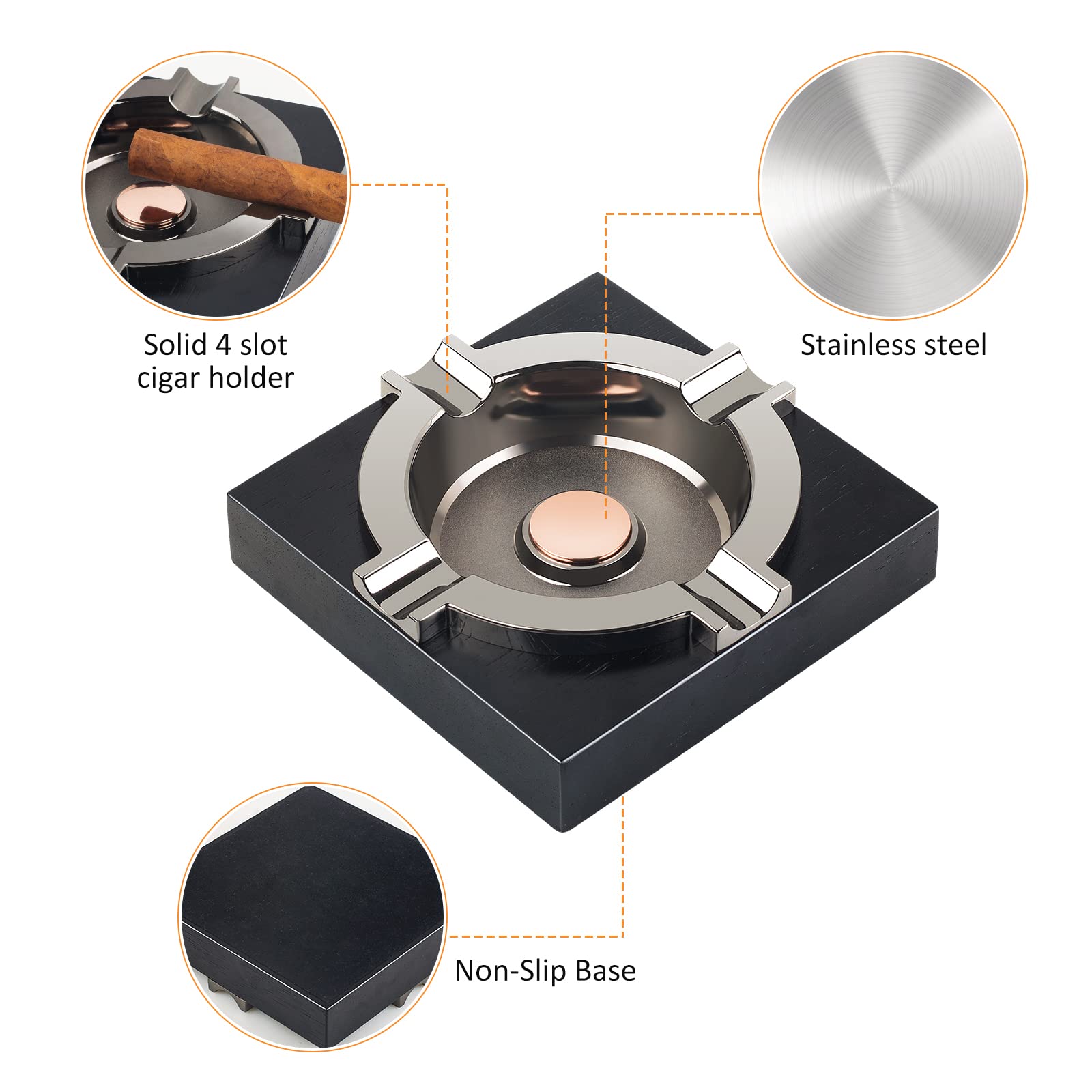 Amazon.co.jp: OILP 葉巻灰皿 クールな灰皿 葉巻喫煙者へのギフト 男性