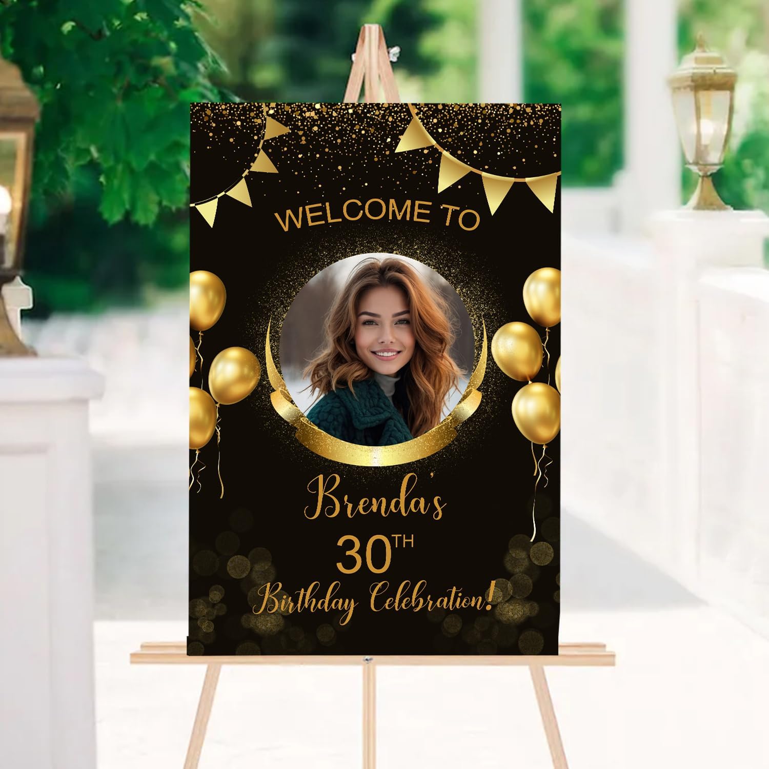 Amazon.com : Personalized Birthday Party Celebration Sign, Welcome To ...