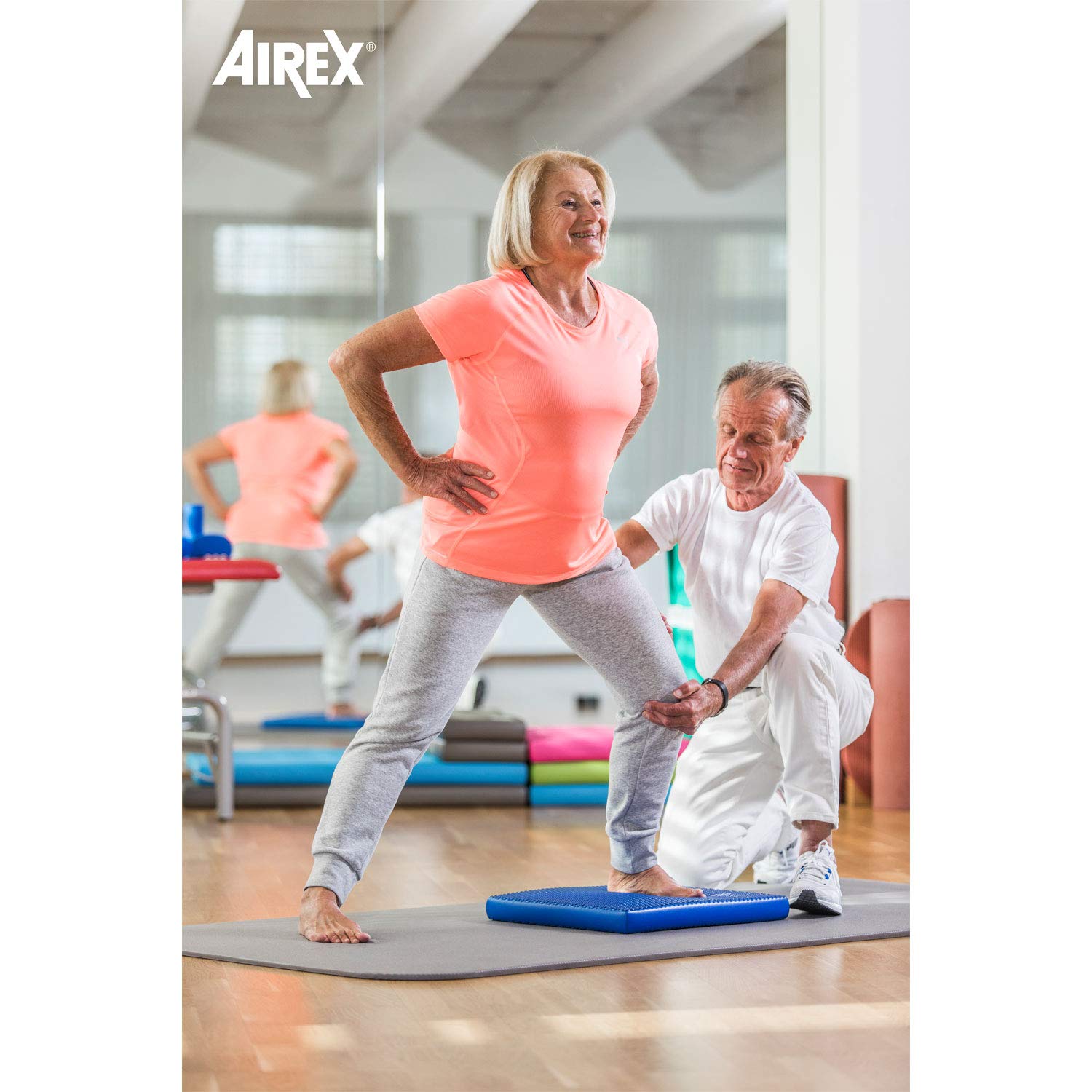 Airex Balance-pad Solid Bleu Roi, 46 x 41 x 5 cm