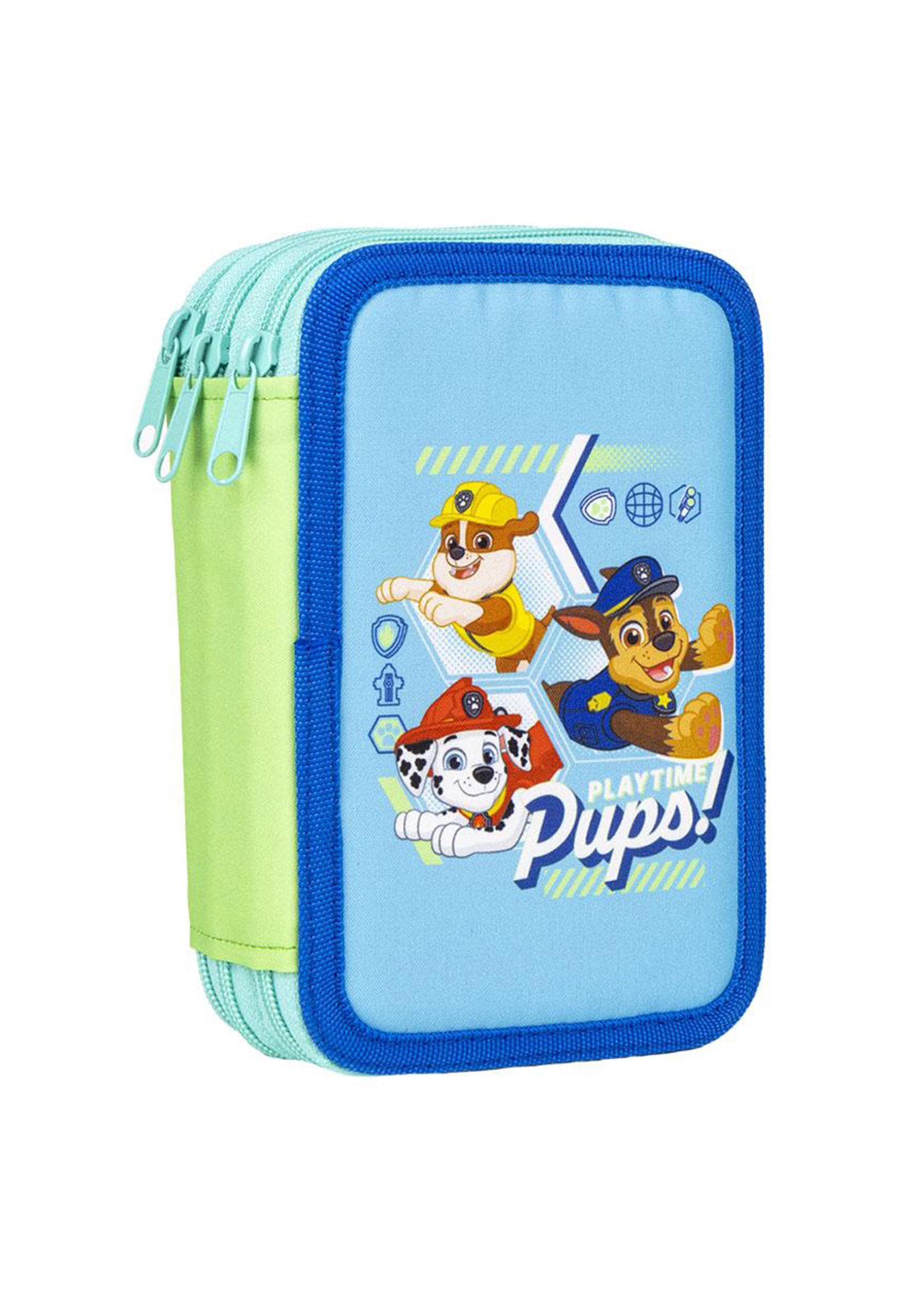 Paw Patrol Children's School Pencil Case, Zip Closure, 12.5 x 6.5 x 18.5 cm, Pencil Case with Triple Compartment
