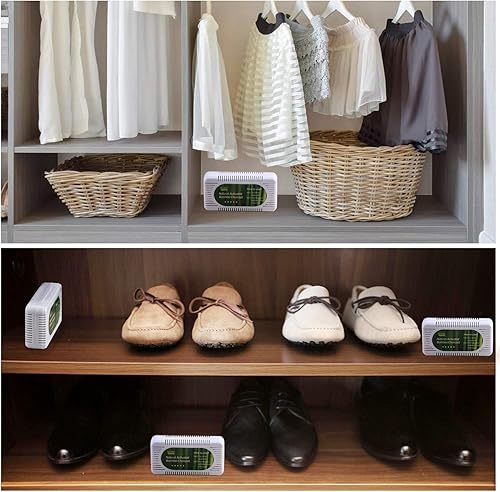 Miniatura 3 de Desodorizador para nevera (paquete de 2) con 2 recargas adicionales, eliminador de olores para refrigerador y congelador, supera al bicarbonato de