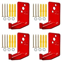 Vista 1 de Soporte de pared para extintor de incendios para el hogar, 4 soportes de extintor de incendios ajustables para la casa, tornillos de soporte