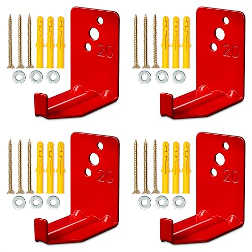 Soporte de pared para extintor de incendios para el hogar, 4 soportes de extintor de incendios ajustables para la casa, tornillos de soporte