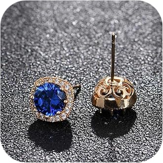 Diamond Earrings for Women 2025 Trendy 925 Silver Hypoallergenic Colorful Earrings Wedding Jewelry Birthday Gifts for Her