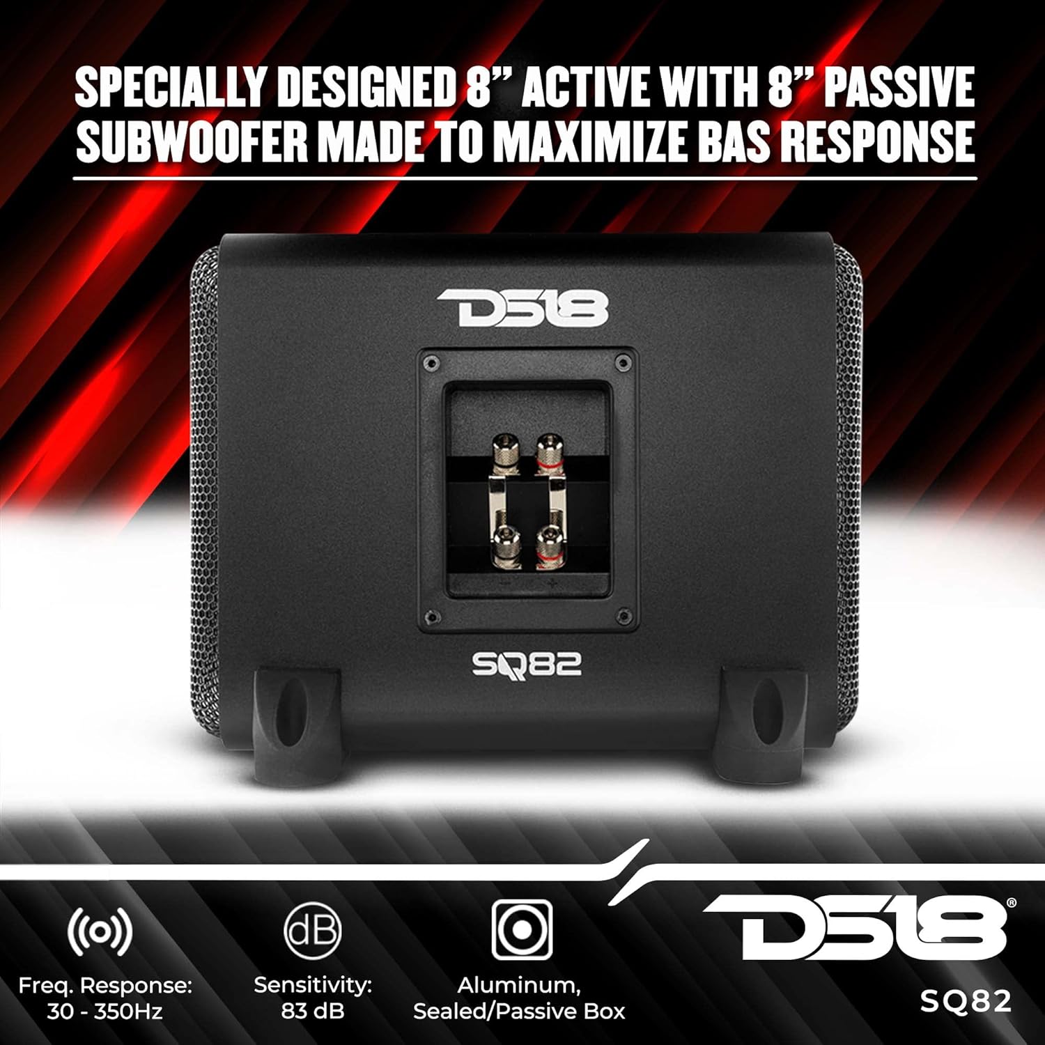 Buy DS18 SQ82 8 Car Audio Subwoofer with High End Aluminum Enclosure