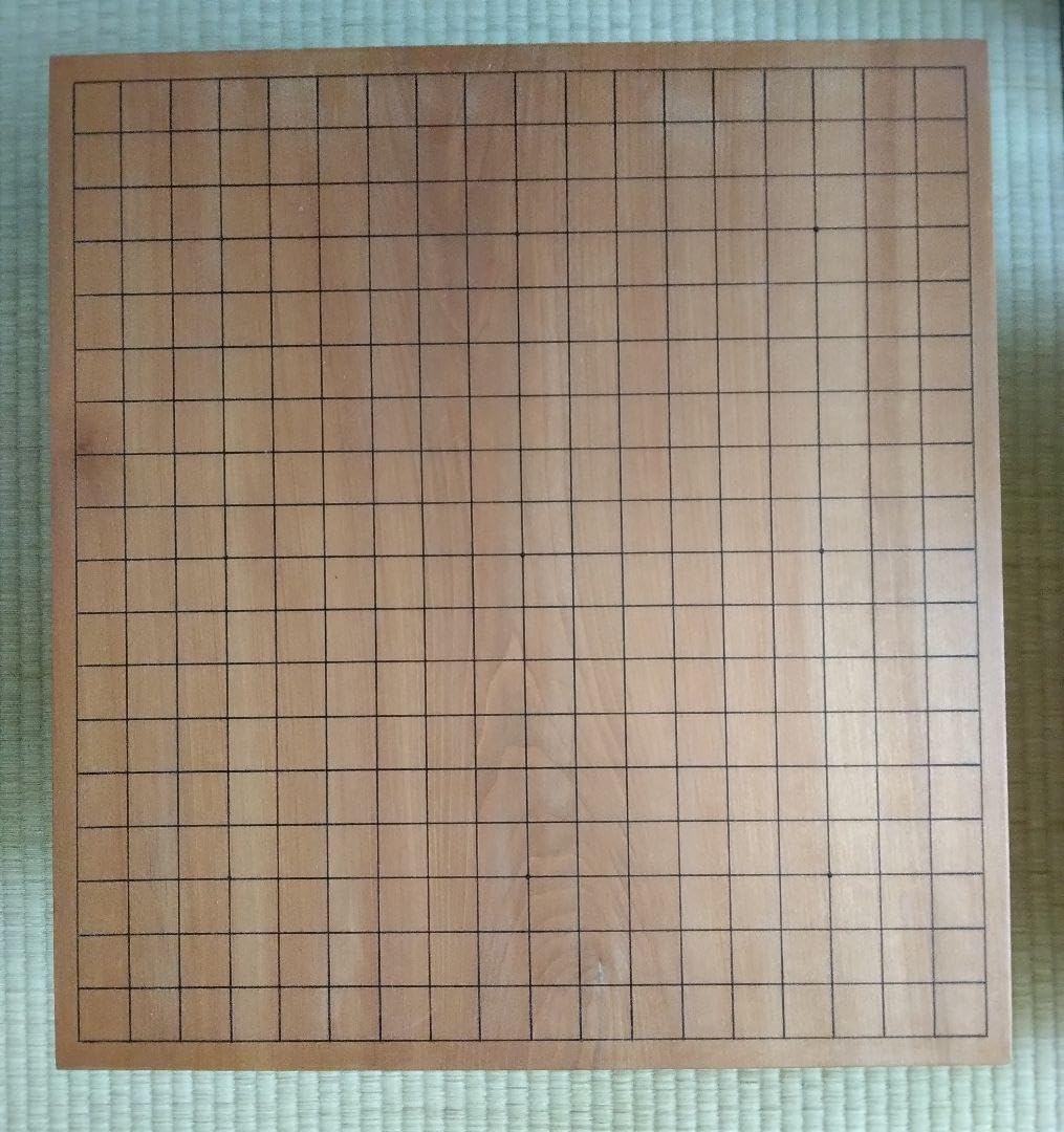 碁盤/碁石 セット 桐蓋付 美品 囲碁盤 へそ有り 名古屋 鱗屋基盤
