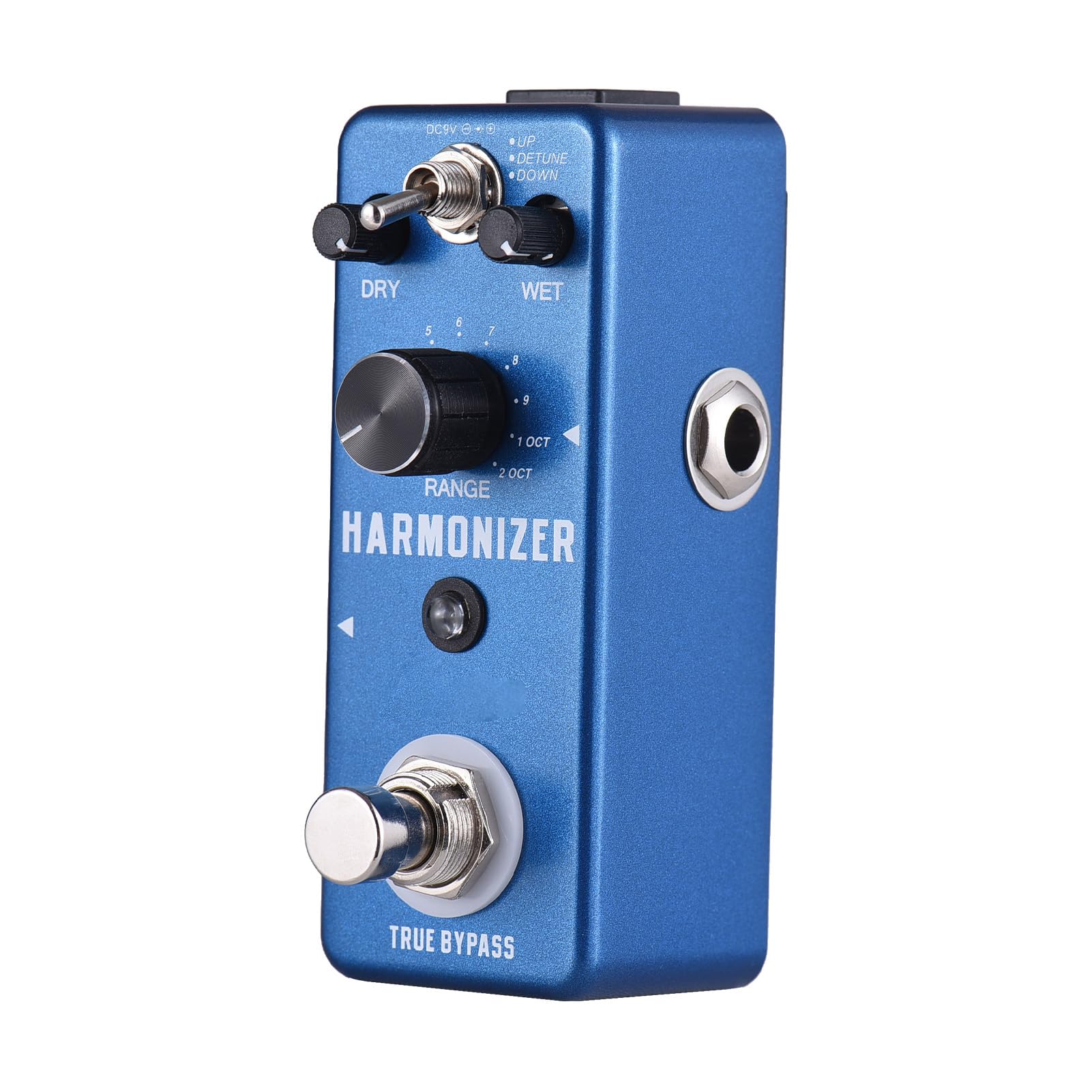 Pedale Effetti per Chitarra Harmonizer Pedale Compatto per Armonia/pitch Shift/detune Chitarra Elettrica Chitarristi Materiale in Lega di Zinco Blu Scuro 3 modalità Principianti e