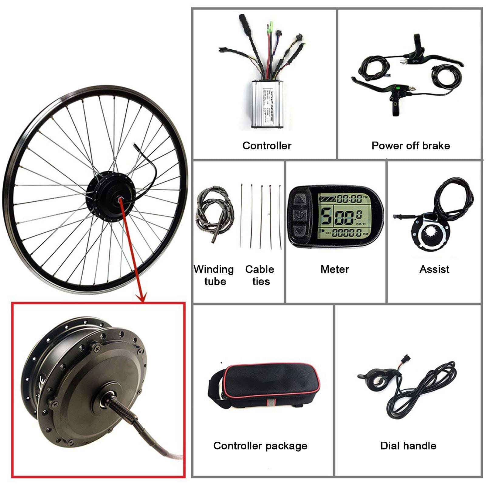 Spiny Electric Bike Kit Kit De Conversión A Bicicleta Eléctrica