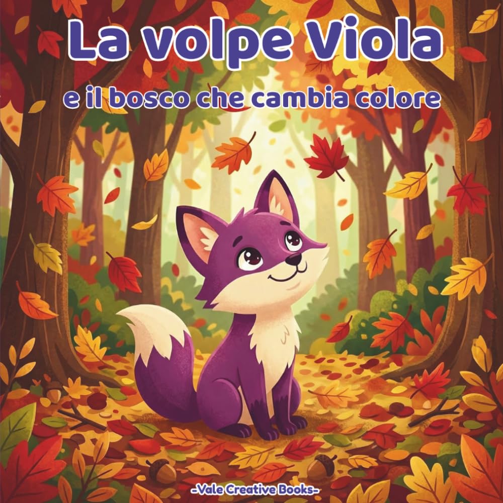 La volpe Viola e il bosco che cambia colore: Un libro illustrato sulla diversità e sull'accettarsi per bambini 3-6 anni