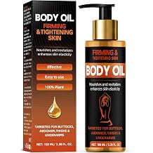 Bellisinno Body Firming Oil 3.38 FL OZ, After Shower Body Oils for Women, Skin Tightening and Hydrating Treatment for Arms, Legs, Stomach Body, Deep Moisturizing Body Care That Plumps