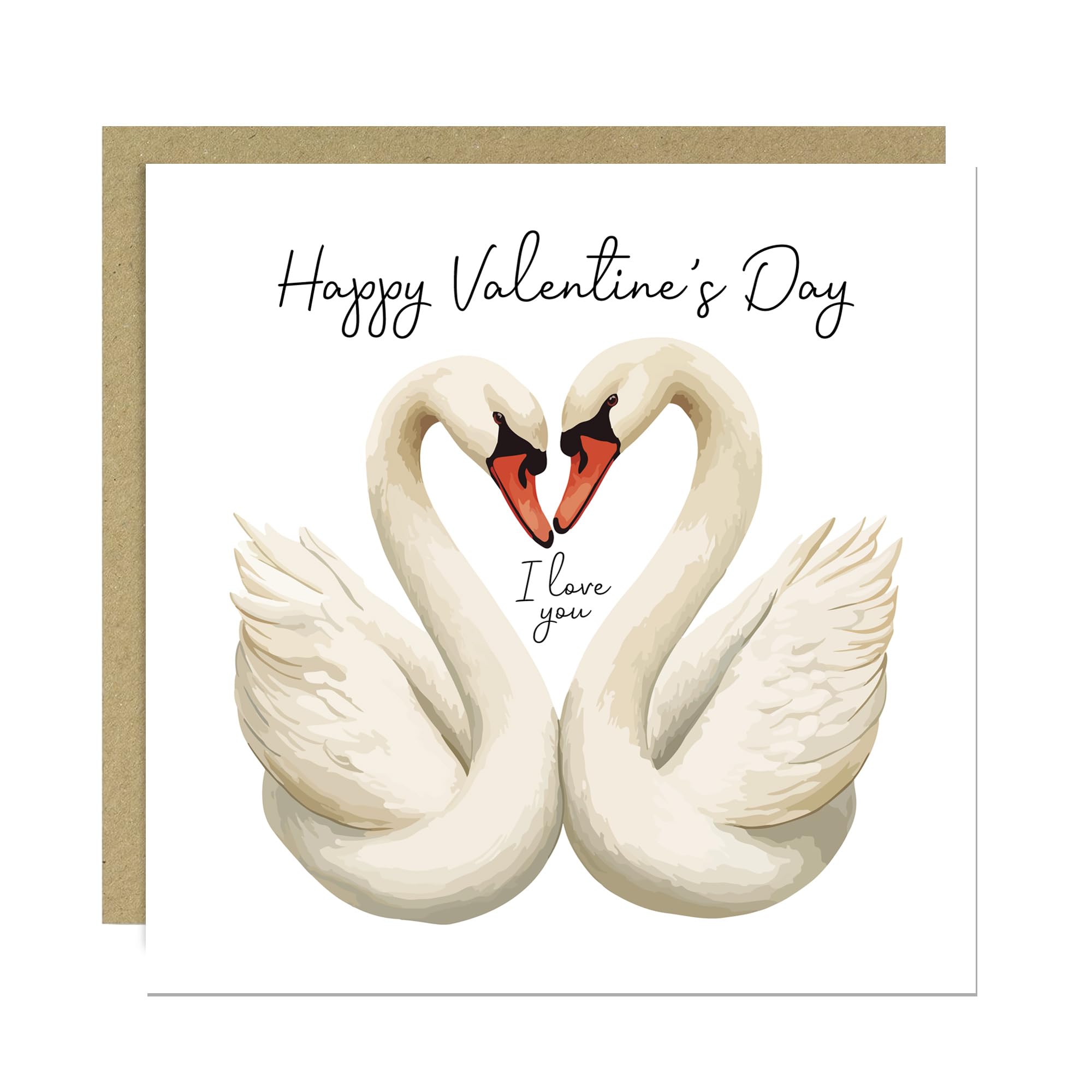 RED OCEAN Valentines Card for Him Her, I Love You Card, Valentines Day For Boyfriend Girlfriend Husband Wife Partner, Romantic Partner With Kraft Envelope