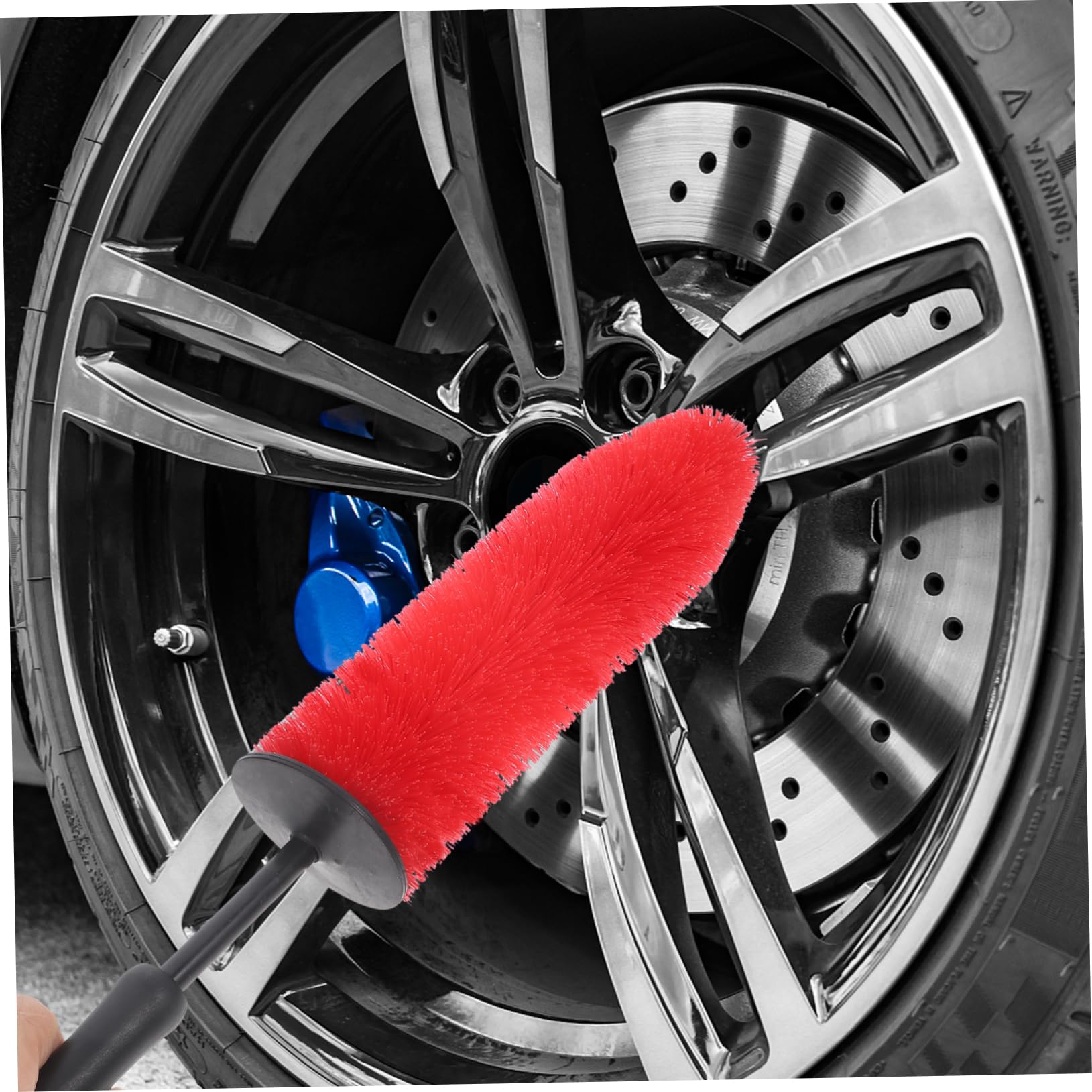Gatuida 4pièces Brosse De Nettoyage pour Roues Brosse Ergonomique De Détail pour Jantes De Voiture Idéale pour Nettoyage Doux des Pneus Zones Détaillées