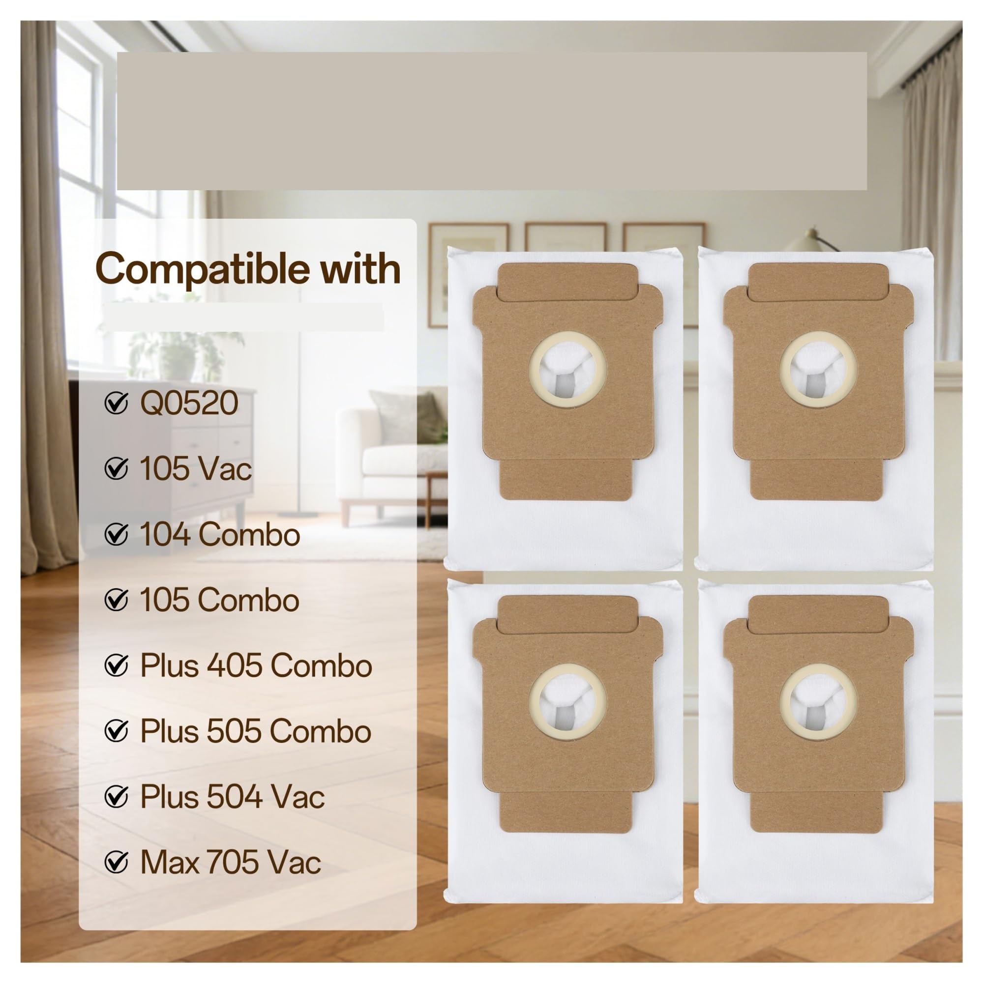Sacchetti For La Polvere, Compatibili Con Roomba, Q0520/105 Vac/104/105 Combo/Plus 405/505 Combo/Max 705 Vac Accessori For Sacchetti For Aspirapolvere Robot(30pcs)