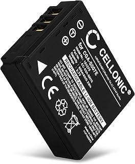 CELLONIC® CGA-S007,CGR-S007,DMW-BCD10 Battery Replacement for Panasonic Lumix DMC-TZ5 DMC-TZ5 DMC-TZ3 DMC-TZ1 DMC-TZ4 DMC-TZ2 900mAh Camera Spare Backup Power Pack  