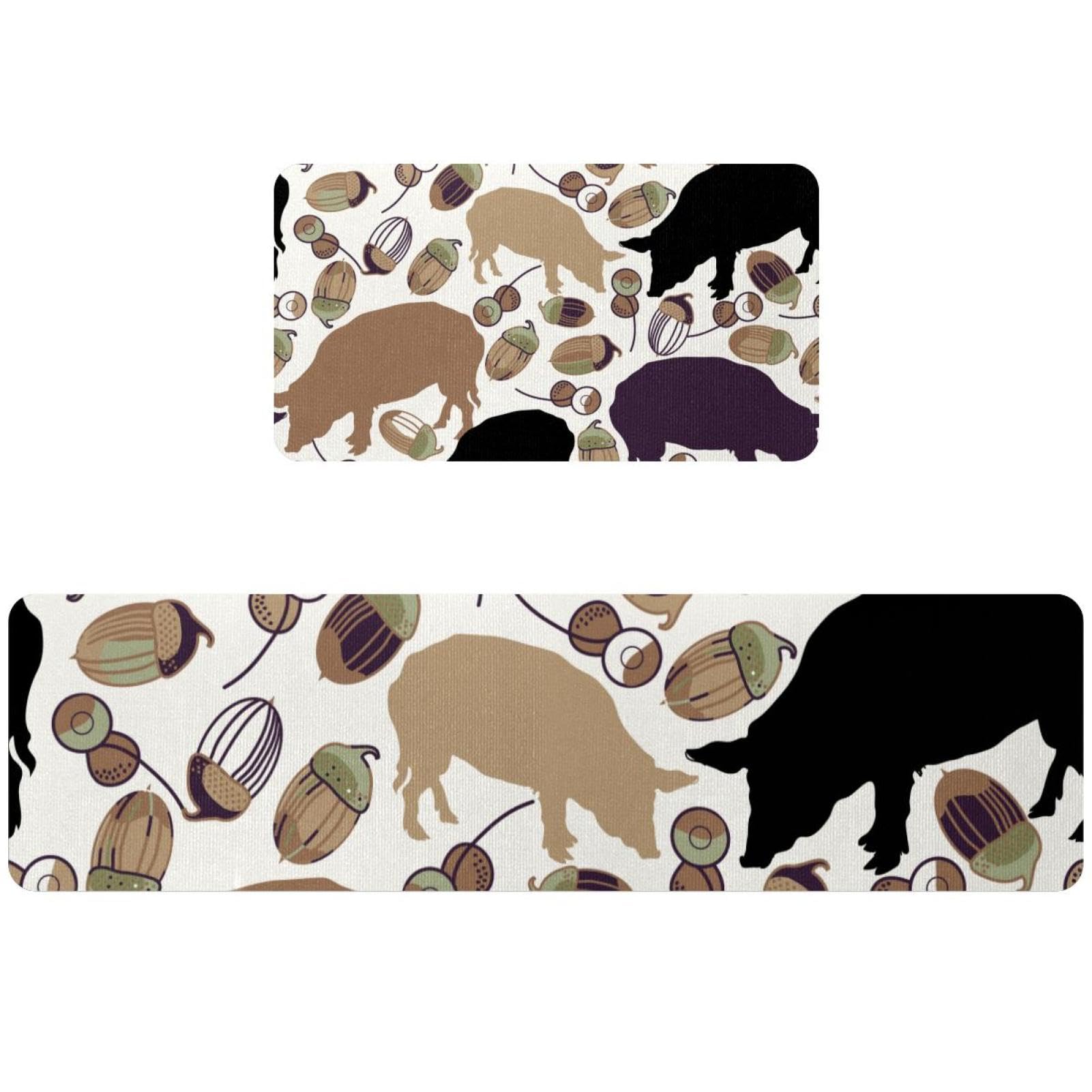 Tapis de cuisine antidérapant lavable lot de 2 grand tapis de couloir et buanderie