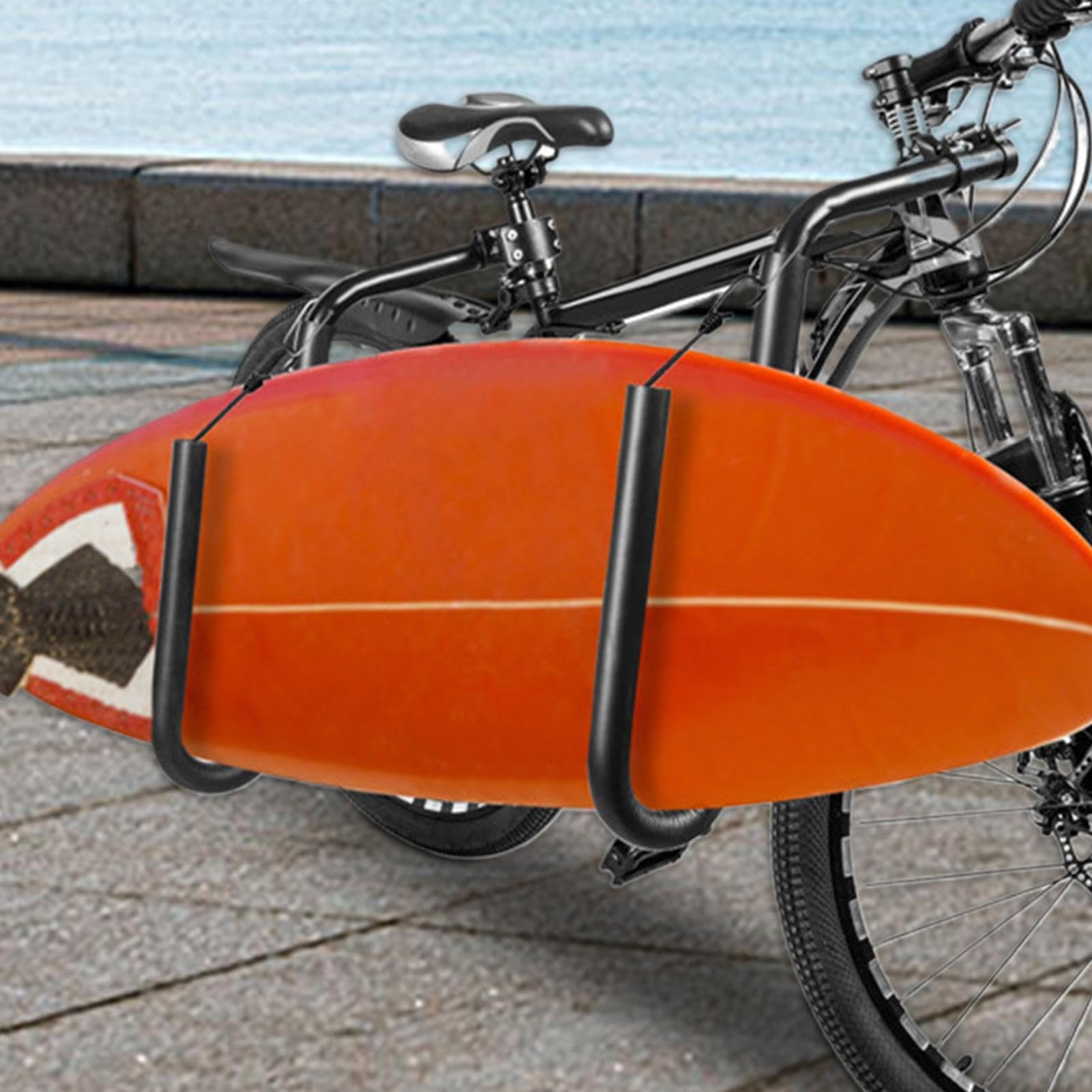 Surfboard Board Bike Rack - Porta del supporto per biciclette di navigazione, porta bici pieghevole interno | Facile installazione e rimozione di scaffali di surf di guida sicuri sia per le tavole da