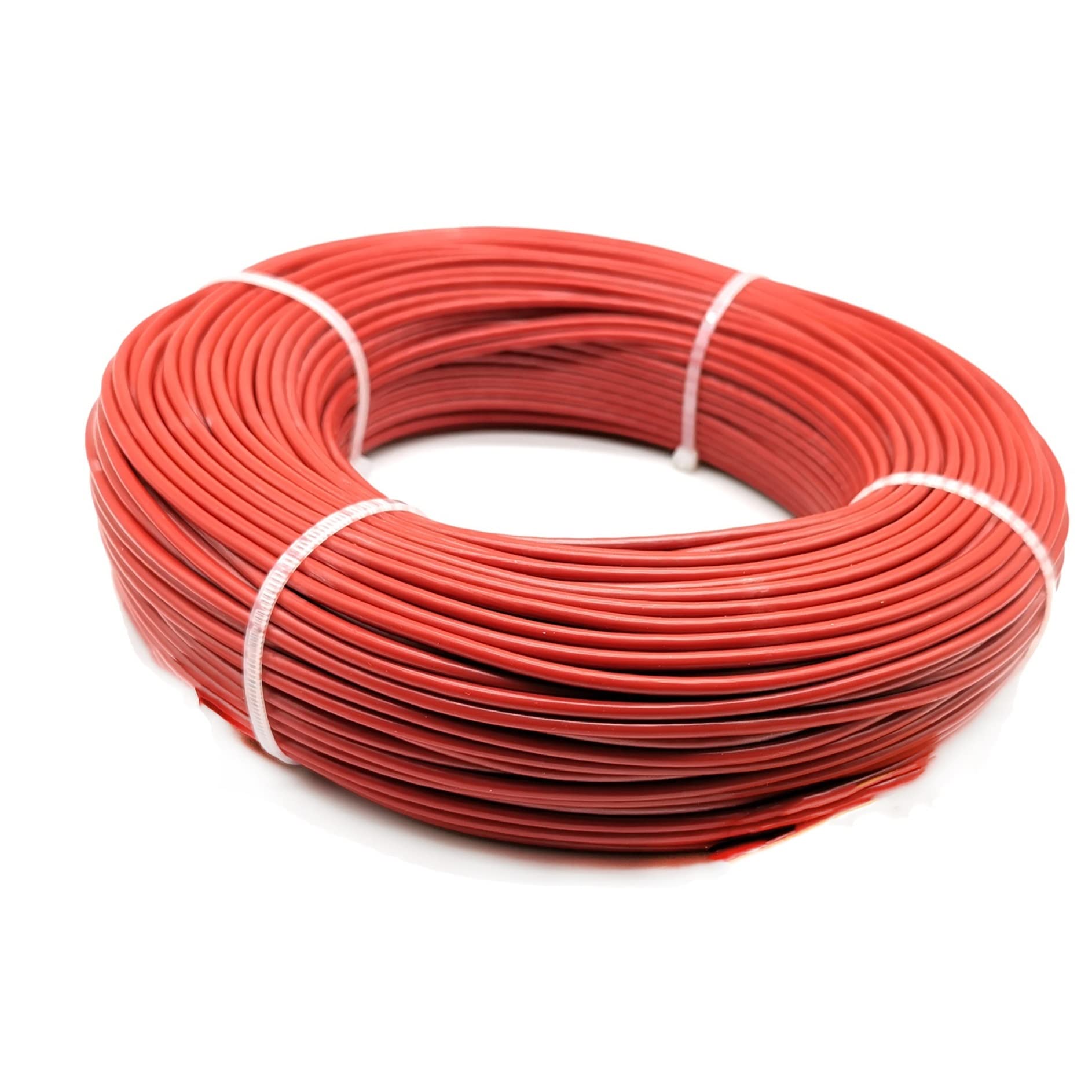 IBOWZ Przewód elektryczny, przewód grzejny PTFE 1/2/3/6/12/24K, kabel grzewczy z włókna węglowego, przedłużacz podłogowy, przewód uziemiający z gumy silikonowej