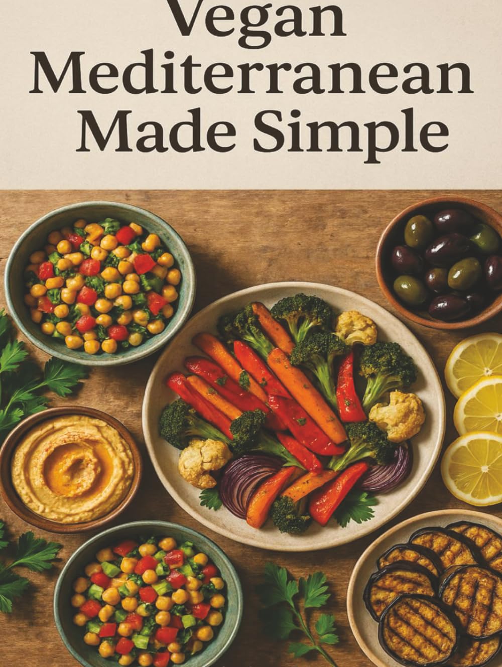 Vegan Mediterranean Made Simple: 100 Recipes for Health, Energy, and Flavor      Hardcover – May 13, 2025
