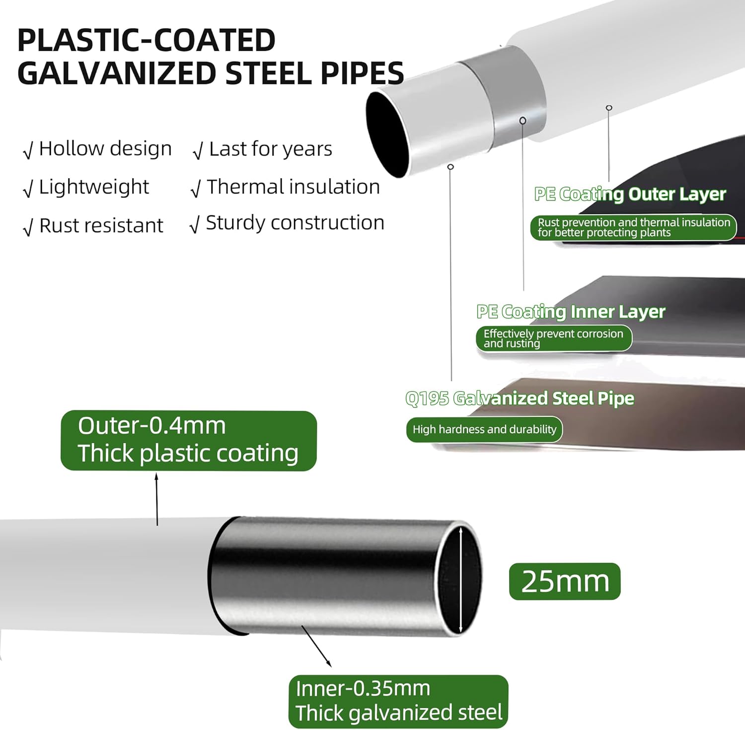 Flat Top Garden Arch Trellis 11FT x 9FT, Extra Large Garden Trellis for Climbing Plants Outdoor, 141.7in x 108in PE-Coated Metal Arbor Archway Trellis for Roses,Wisteria,Wedding,Patio Decoration White