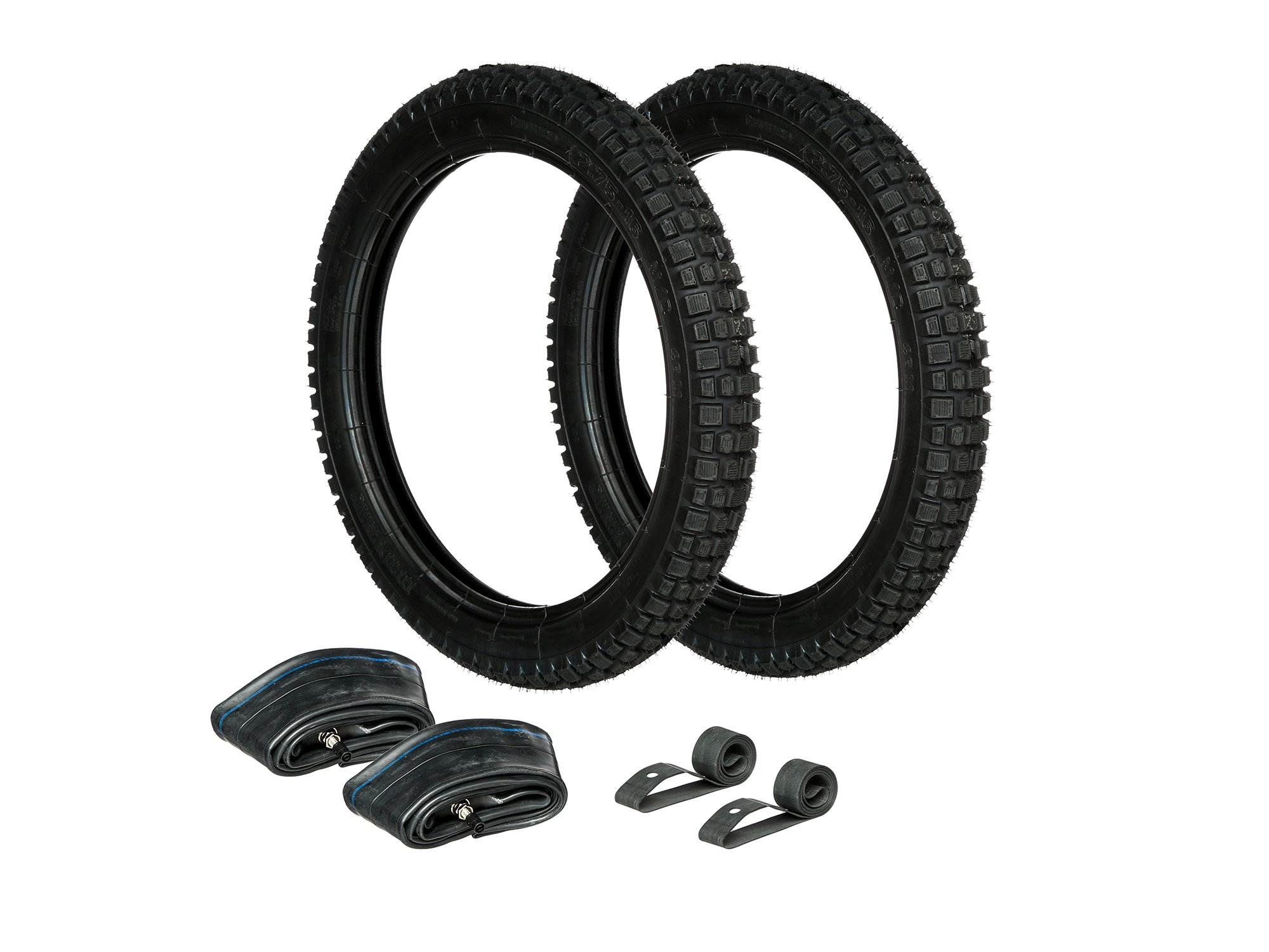 AKF Set: 2x Reifen 2.75 x 16 Heidenau K46 + 2x Schläuche + 2x Felgenband