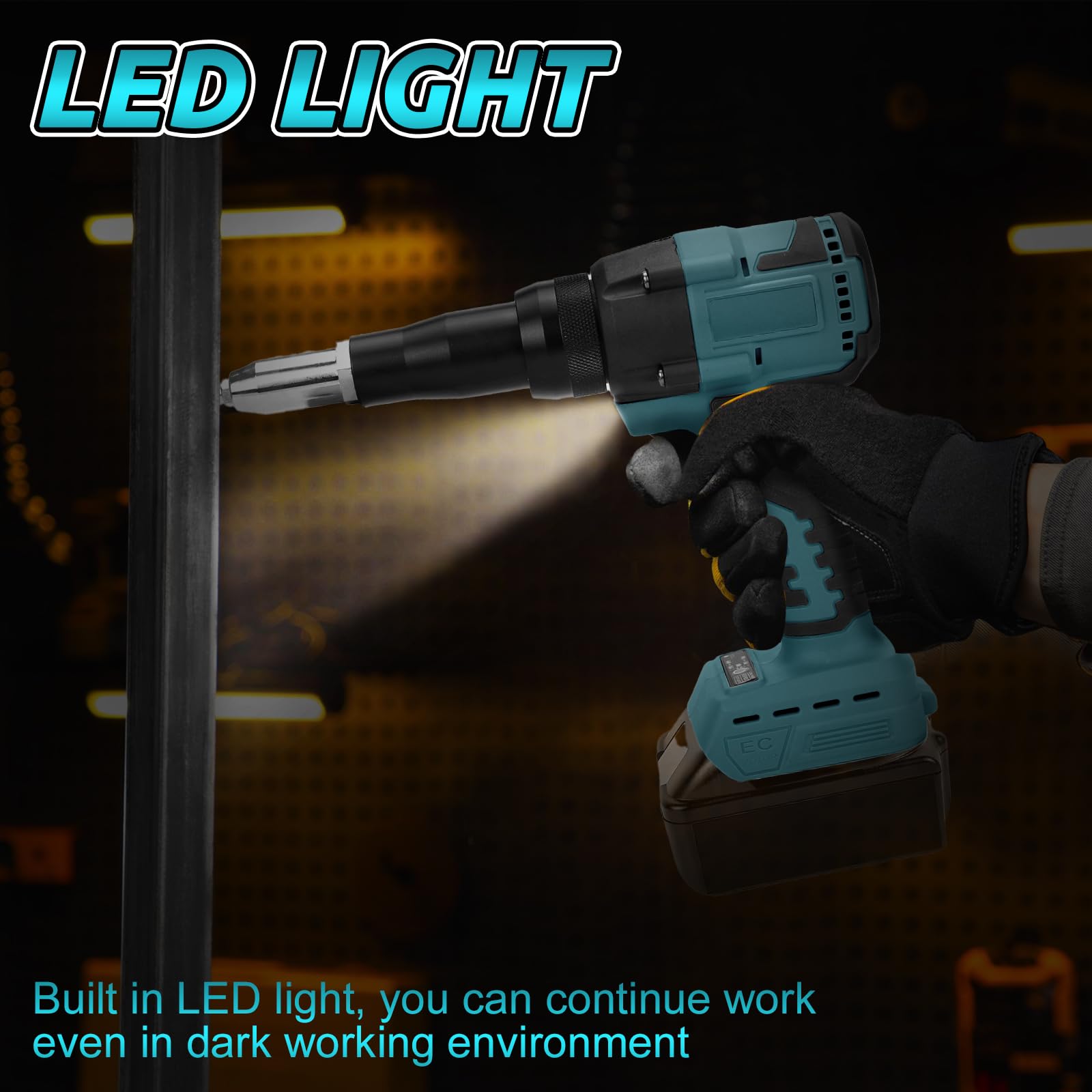 Makita Cordless Rivet Gun Makita DRV250Z 18v LXT Brushless 30mm Rivet