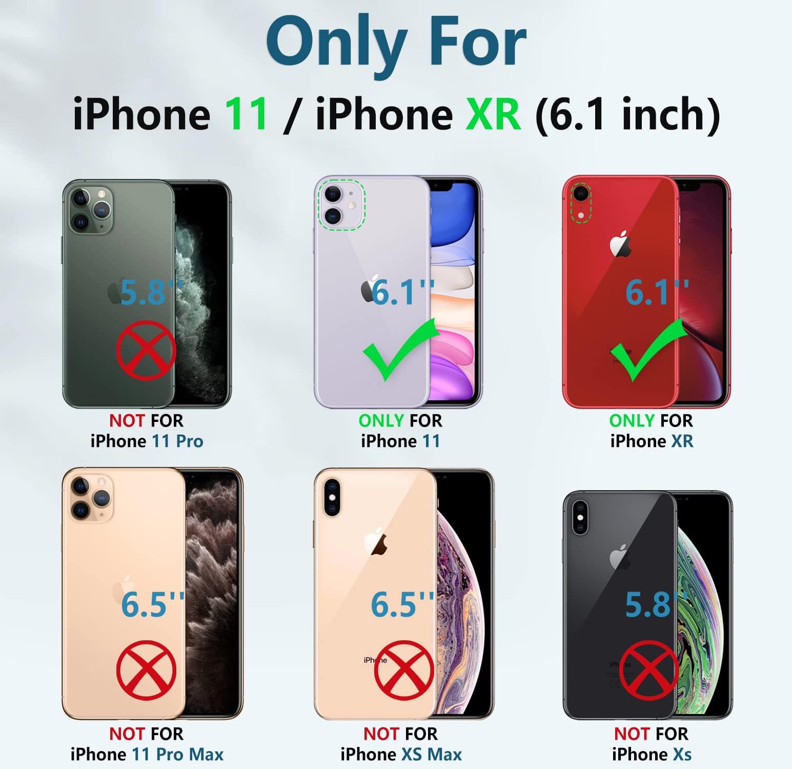 FNTCASE Custodia per iPhone 11: custodia per iPhone XR con cavalletto, antiurto, di grado militare, protezione completa a doppio strato, opaca, testurizzata, a prova di caduta, 15 cm, blu