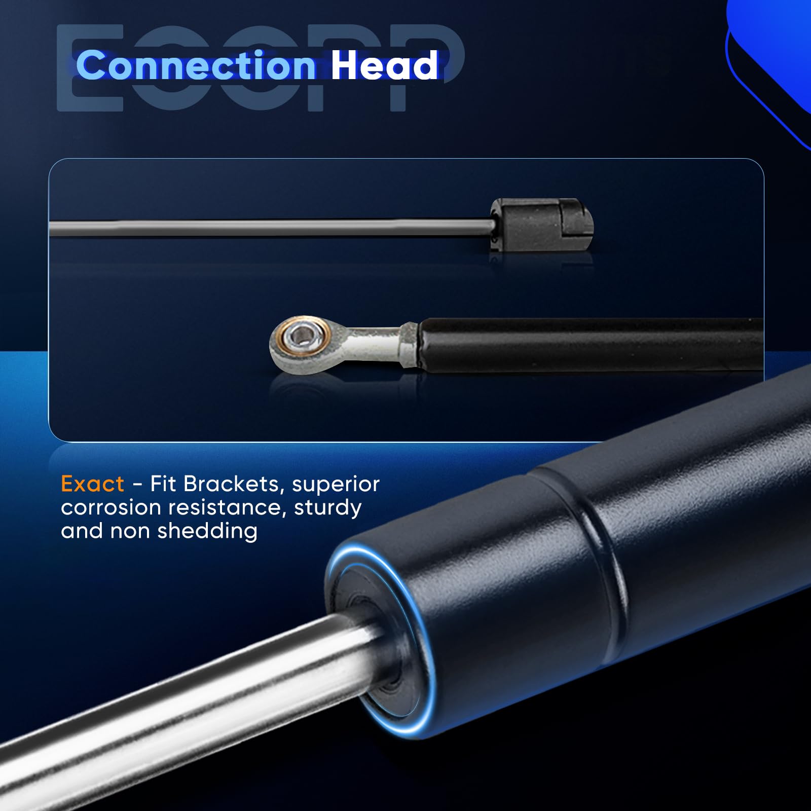 Amazon.com: ECCPP Lift Supports Rear Window Glass Struts Gas
