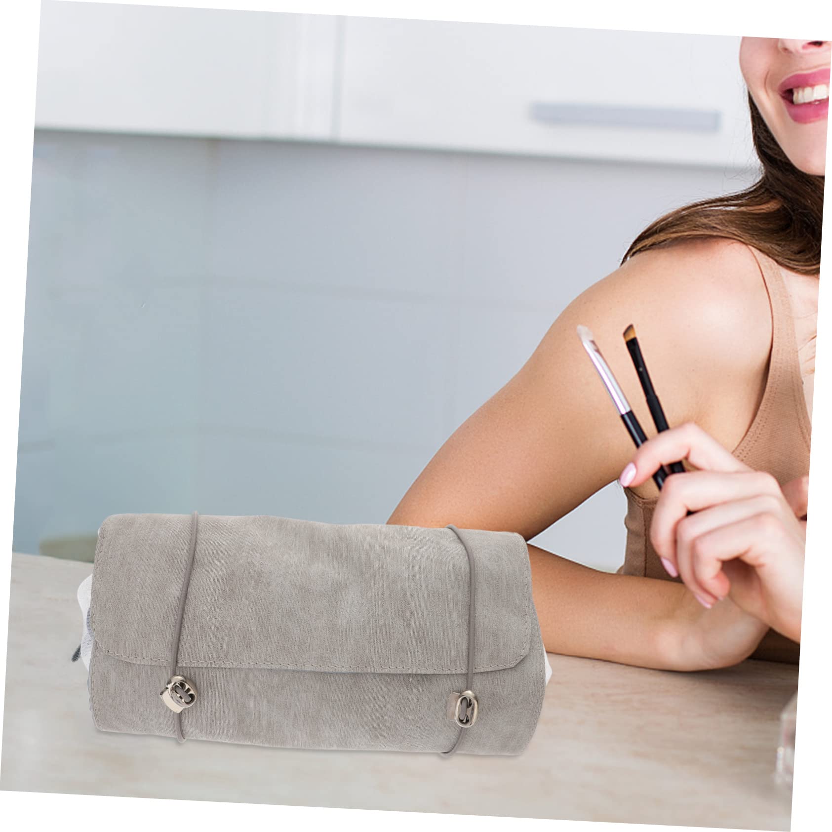 Beaupretty 2piezas Bolsa De Cosméticos Portátil y Plegable Compartimentos Neceser De Maquillaje Colgante para Viajes Gran Capacidad y Diseño Duradero