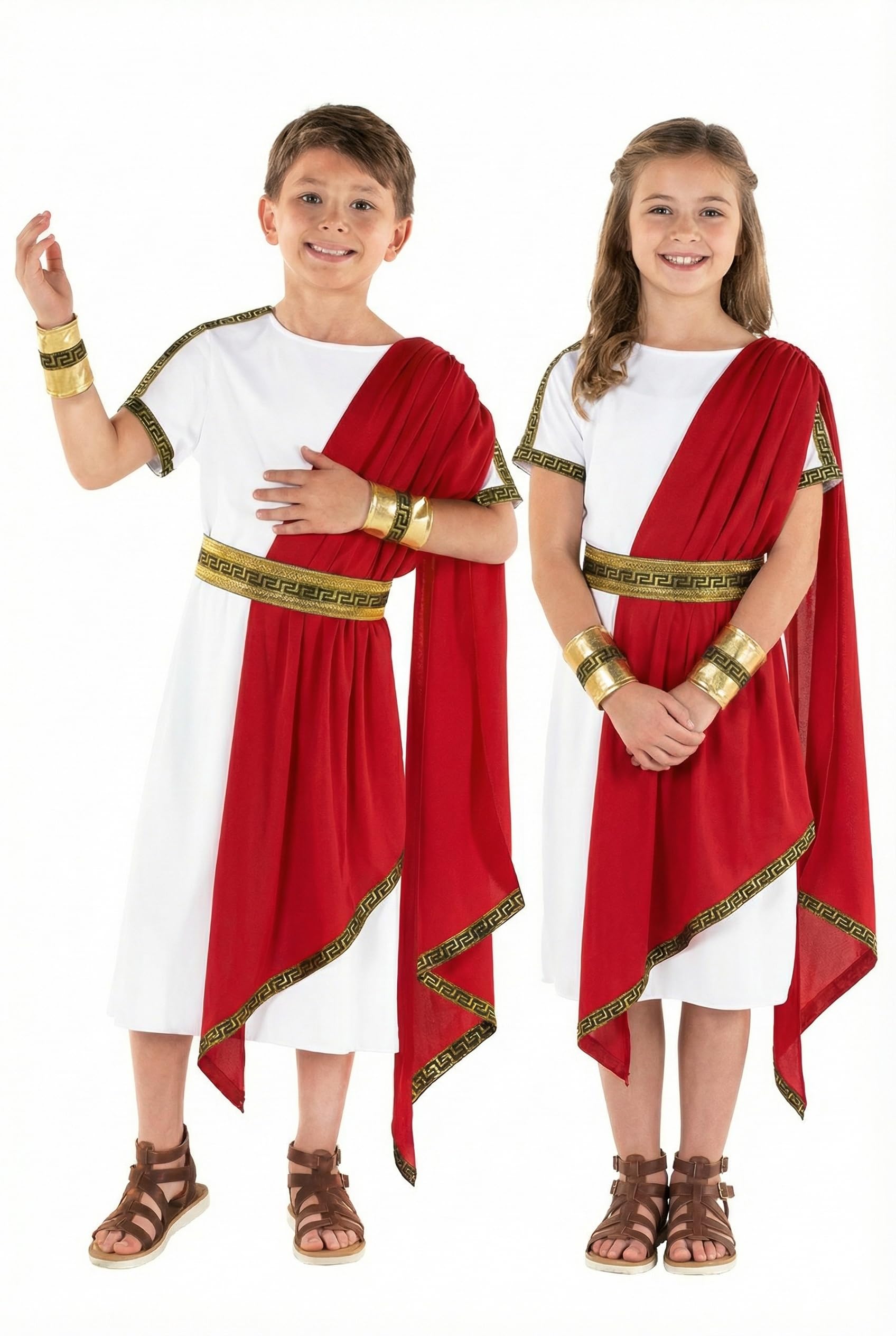 Morph Deguisement Romain Enfant, Déguisement Romain Enfant, Costume Grec Enfant, Costume Romain Enfant, Toge Romaine Garcon, Deguisement Halloween Garcon, Costume Enfant Carnaval S,M,L,XL