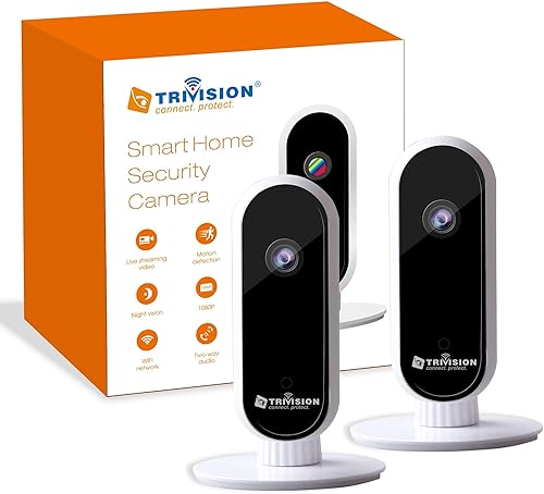 Cámara de seguridad para el hogar con almacenamiento en la nube incluido, cámara HD 1080P Wi-Fi para mascotas, detección de movimiento, audio