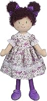 Ganz 20" Sophia Rag Doll with Purple Floral Dress & Curly Hair - Soft Plush Toy, Removable Clothes, Ages 3+