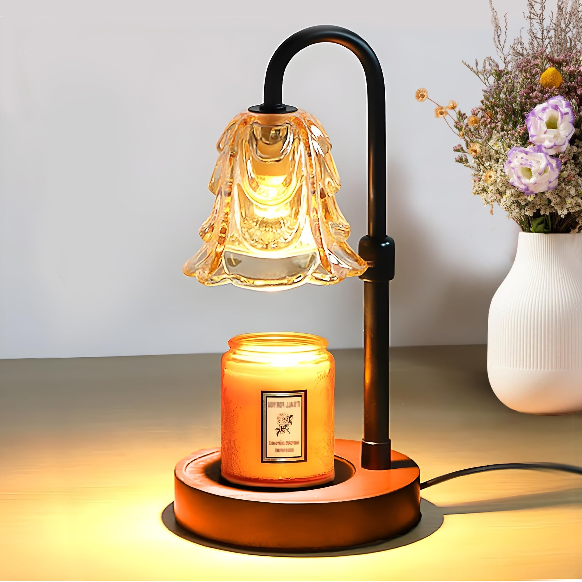 Proaustin Candle Warmer Lamp - Height-Adjustable Wax Melting Warmer Lamp with Timer