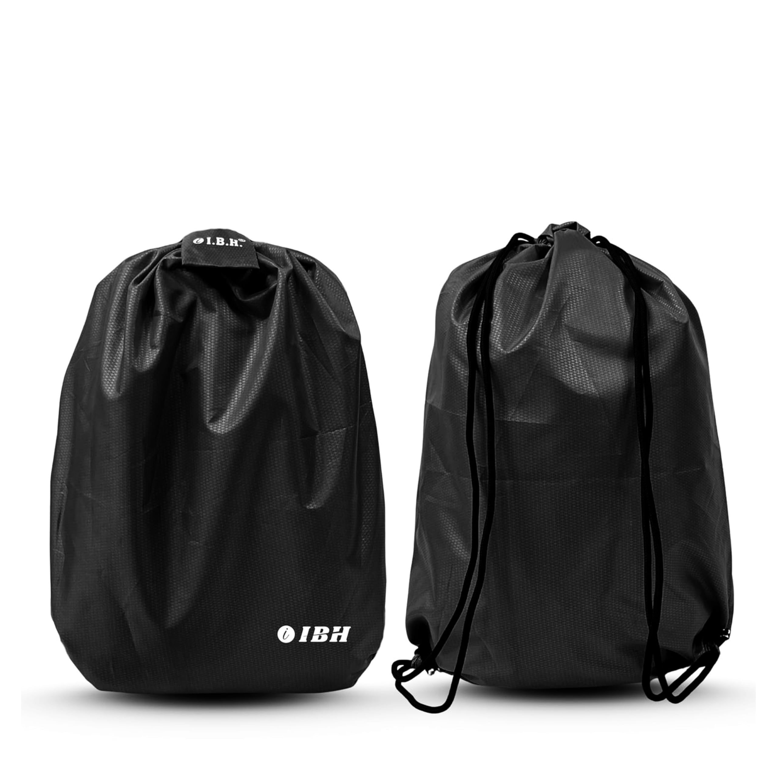 I. B. H 20L - 60L Convertible Streachable Full Rain Cover 100% Waterproof with Shoulder Straps & Small Pouch for Laptop Camera Medical Accessoris Bag Travel Trekking Office College(Green)