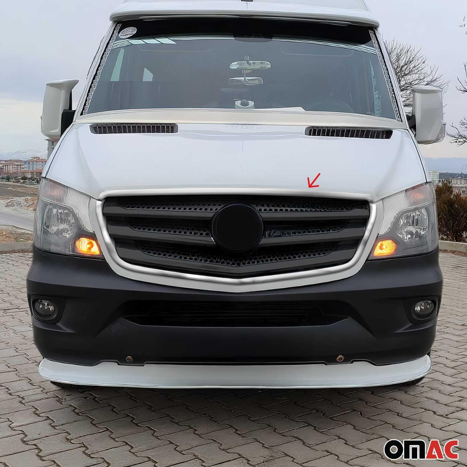 Parrilla Calandra Leiste Grillleisten para Mercedes Sprinter 2013-18 Acero Inox Cromado 2x