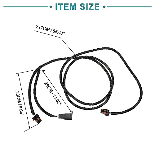 Miniatura 3 de ACROPIX Arnés de cableado para lámpara antiniebla delantera para Ram 1500 - Paquete de 1 negro