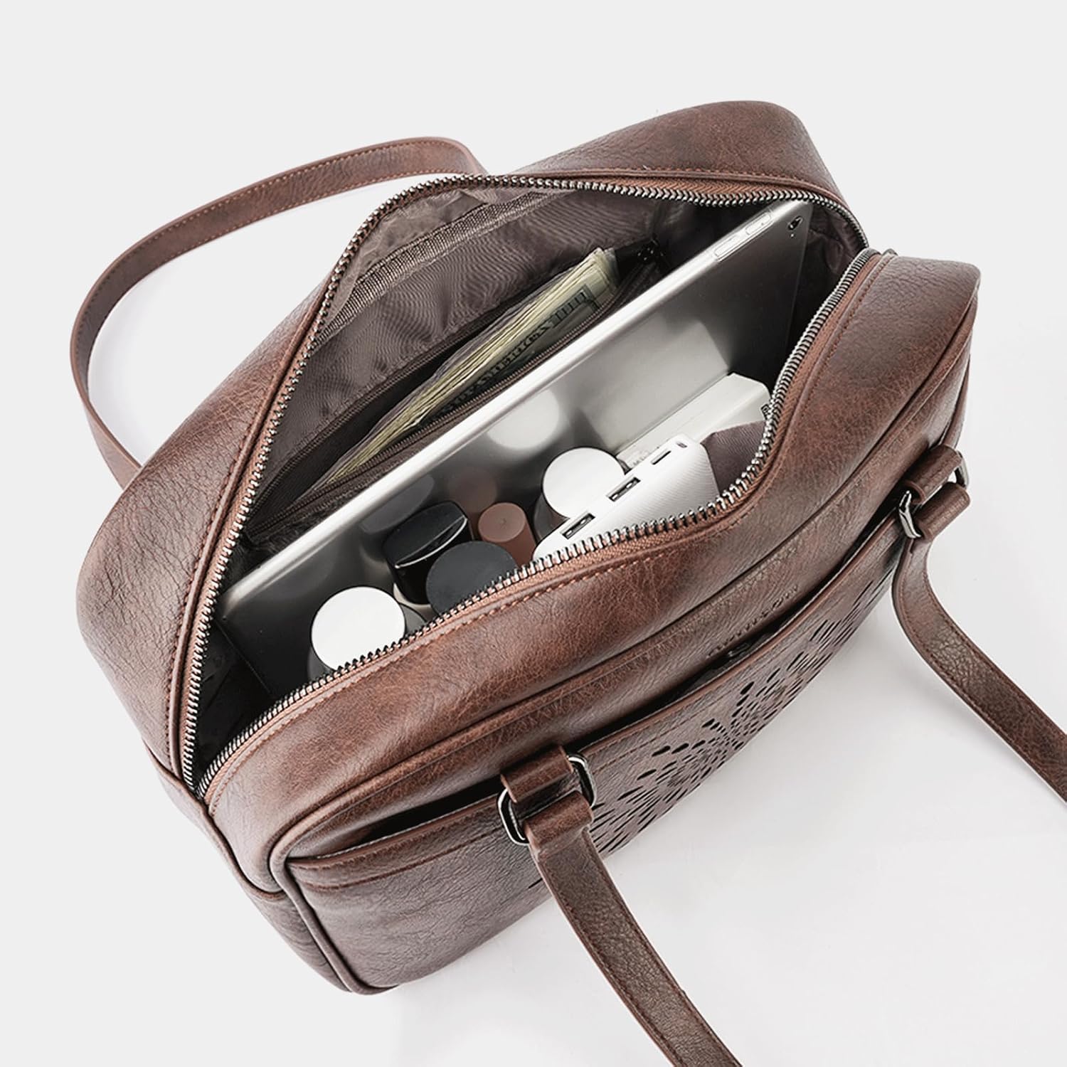 APHISON Vegan Leather Shoulder Purses for Women with Top Handle Strap, Ladies Handbags, Tote Hobo Bags Sunflower Design - Image 4