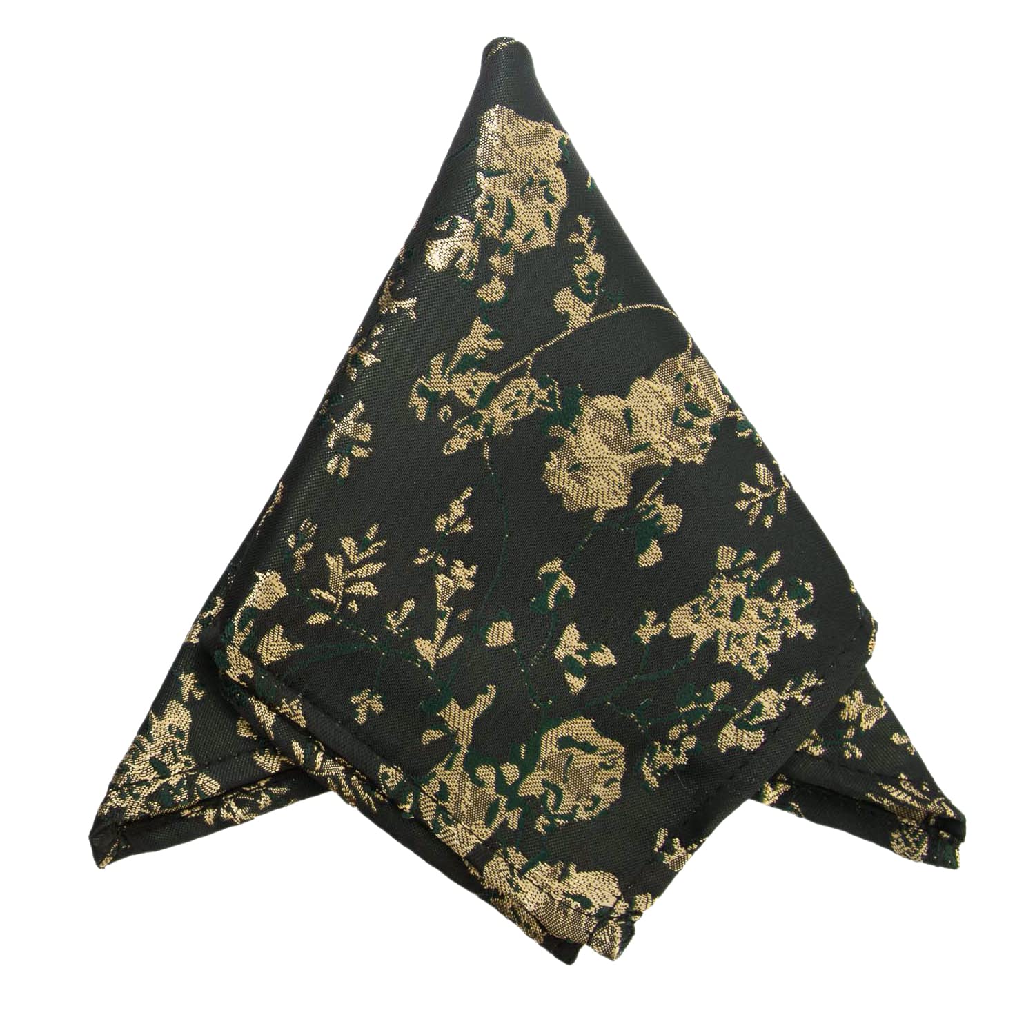 Men's Microfiber Pocket Square- Dark Green