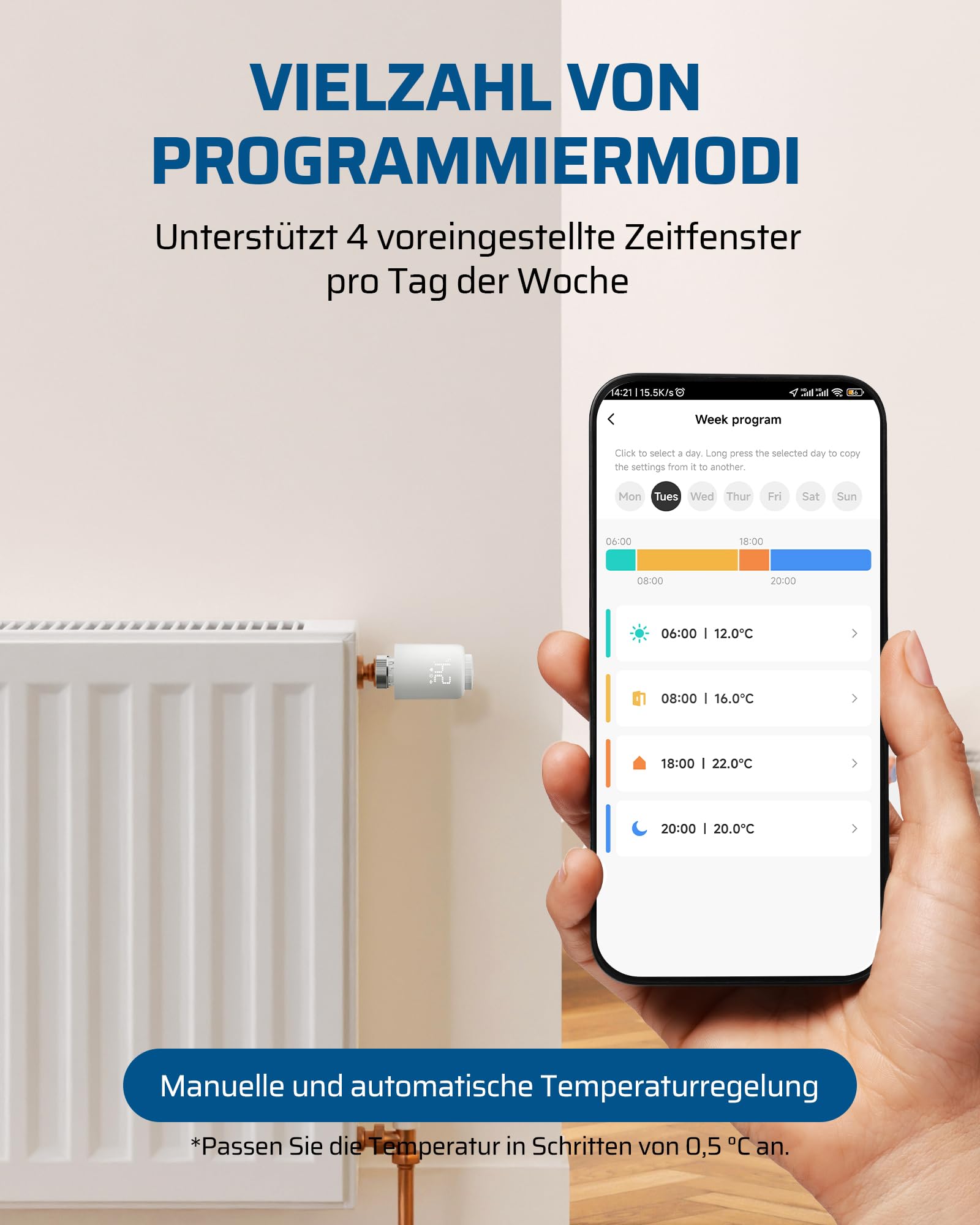 DEWENWILS Zigbee Thermostaat, slimme