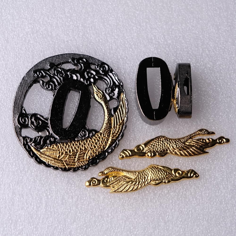 Japanese Samurai Sword KOSHIRAE – TSUBA FUCHI KASHIRA MENUKI 19-48