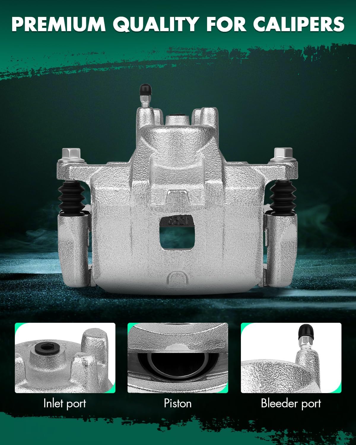 SCITOO Front Right Brake Caliper With Bracket 18B5033 Compatible For Chrysler 0/Sebring, For Dodge Avenger 08-14 For Dodge Caliber 07-12 For Jeep Compass 07-17 For Jeep Patriot 07-17
