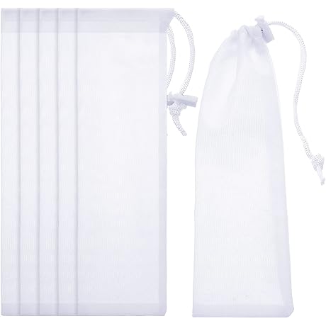 6-Piece Laundry Filter Bag Lint Catcher for Washing Machines and Drain Hoses