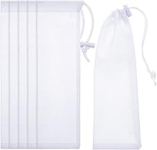 Lint Traps Nylon Mesh Lint Traps for Home Laundry Washing Machine Drain Systems Discharge Hoses, 9.4 x 3.1 Inch (6)