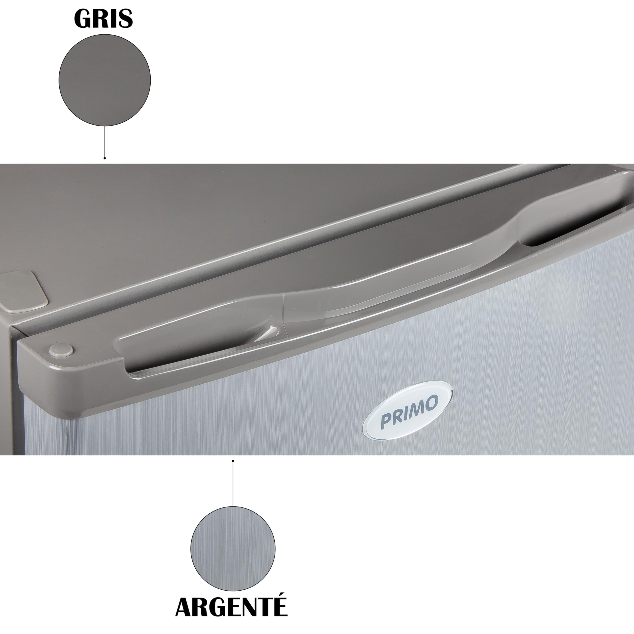 PRIMO PR149DV - Congelatore da tavolo top, 64 l, colore: argento, controsoffitto, reversibile