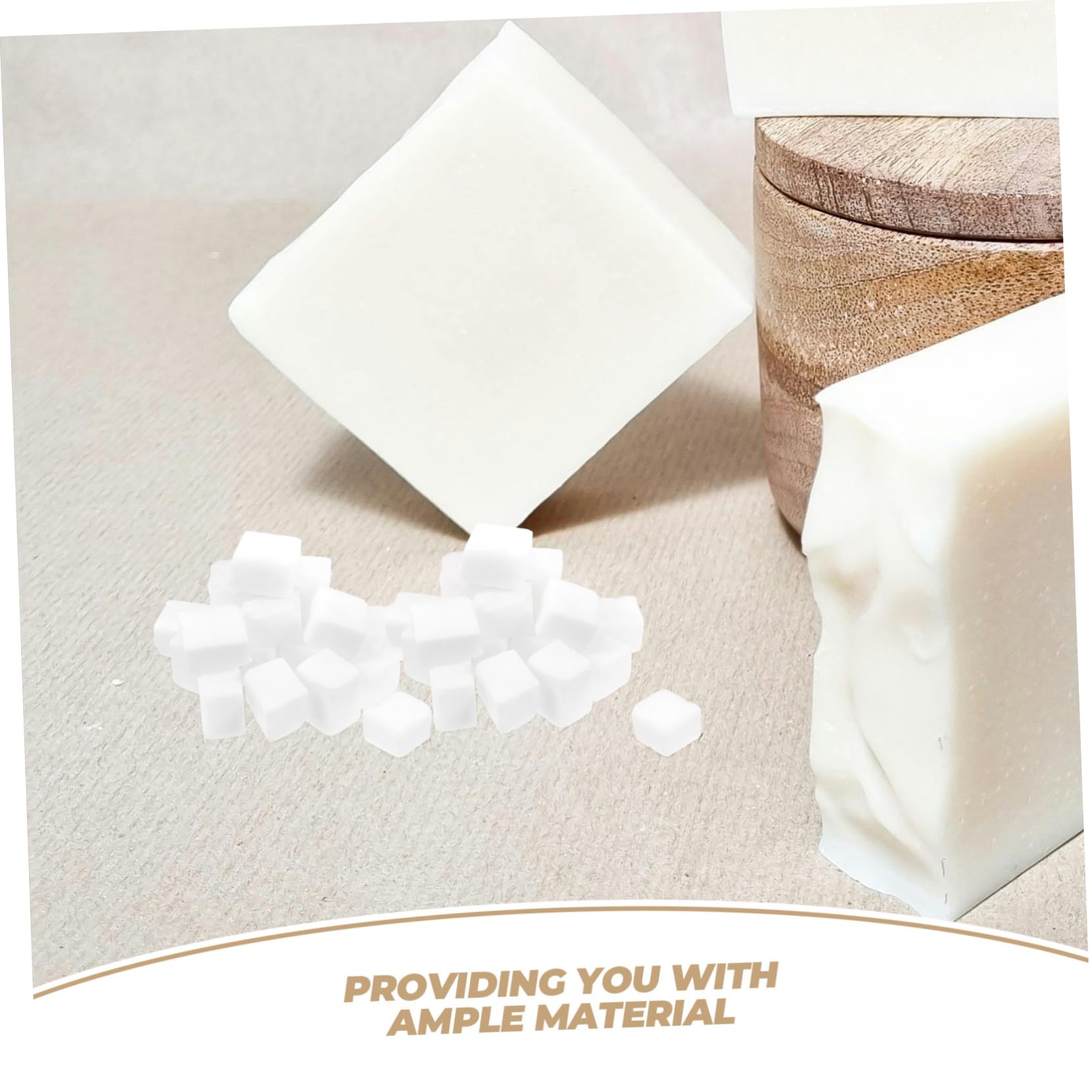 HOMSFOU Base di Sapone Bianca e Schiuma Ricca Ingredienti Naturali 400g per Progetti di Sapone Fai da Te e Creazione Artigianale