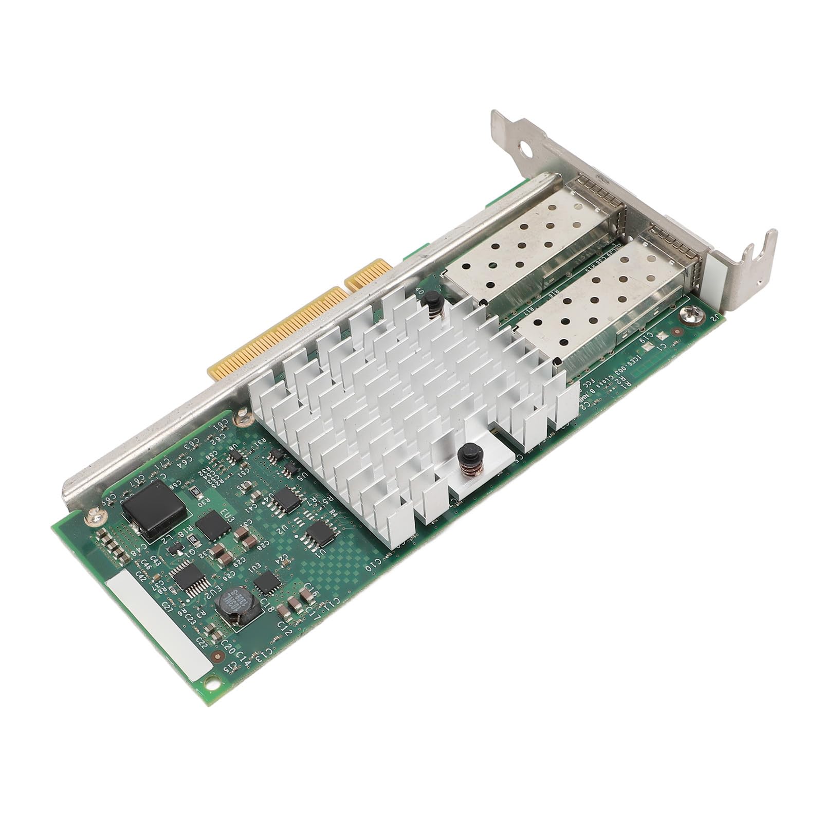 Dpofirs Adattatore Server Ethernet SFP+ per Trasmissione Dati 10G a Doppia Porta per Adattatore per Scheda di Rete Altamente Flessibile, Adatto per Ambienti Server Distribuiti e Sistemi Operativi