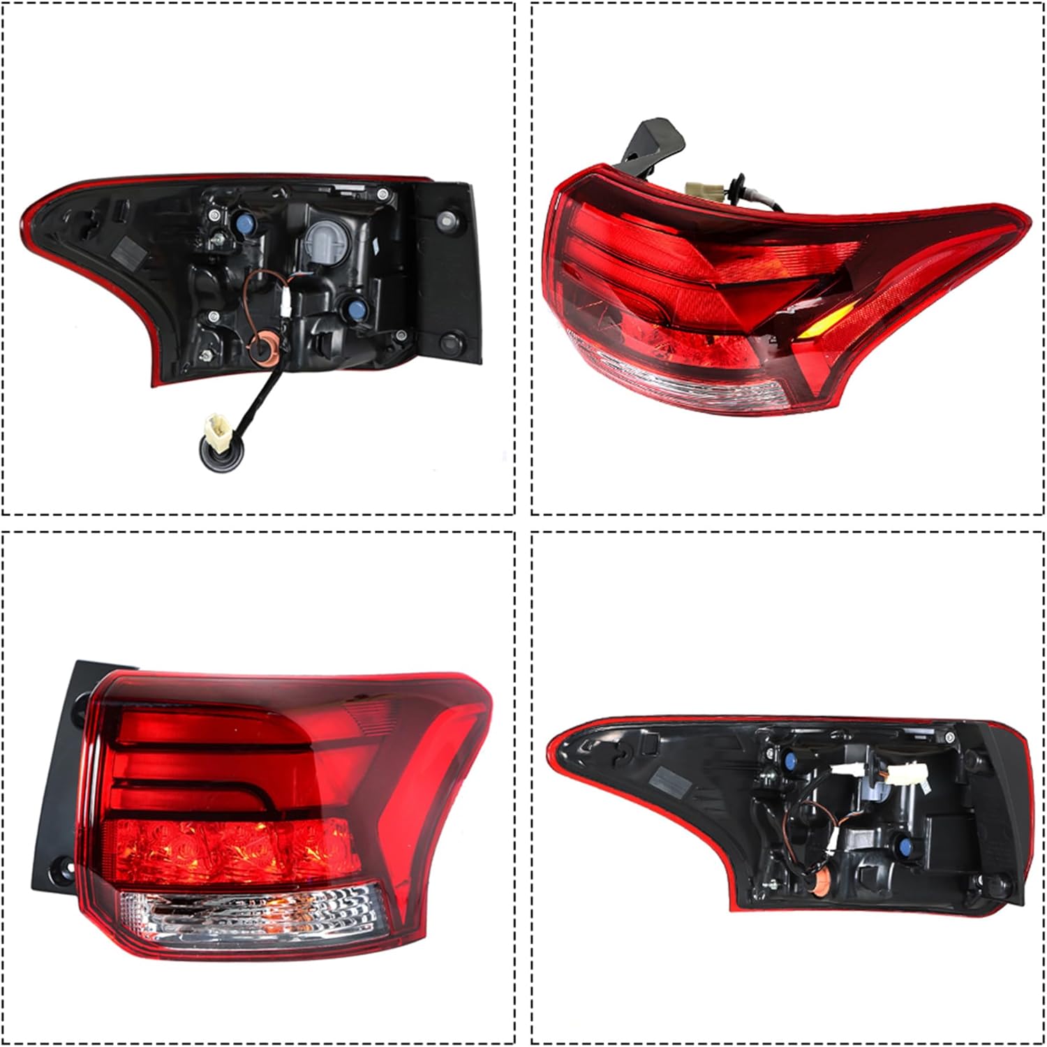 Tail Light Assembly Brake Lights Replacement for 2016-2020 Mitsubishi Outlander 8330B006 Right Side Taillight