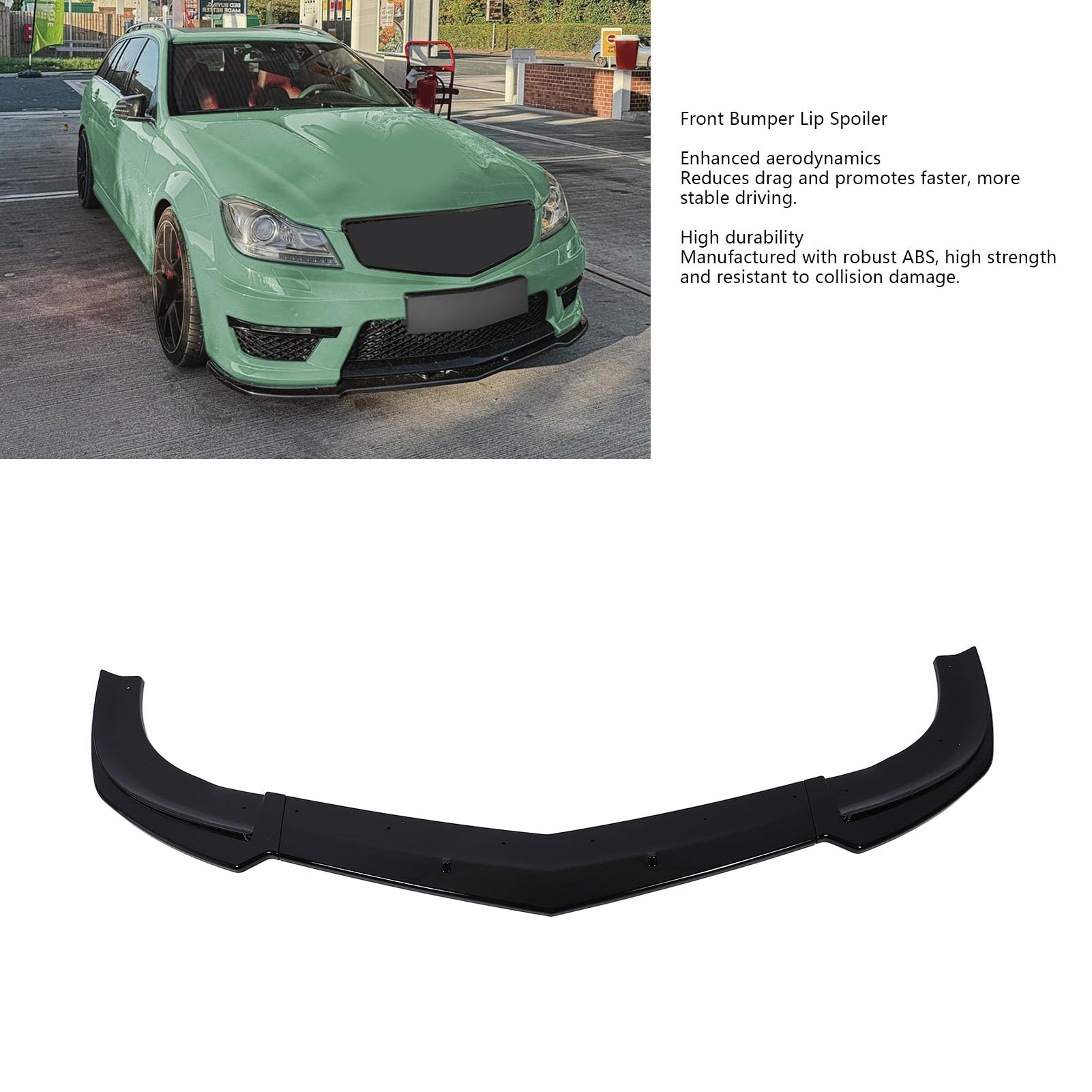 Przedni Zderzak Spojler do C-Class W204, Kompatybilny z MG