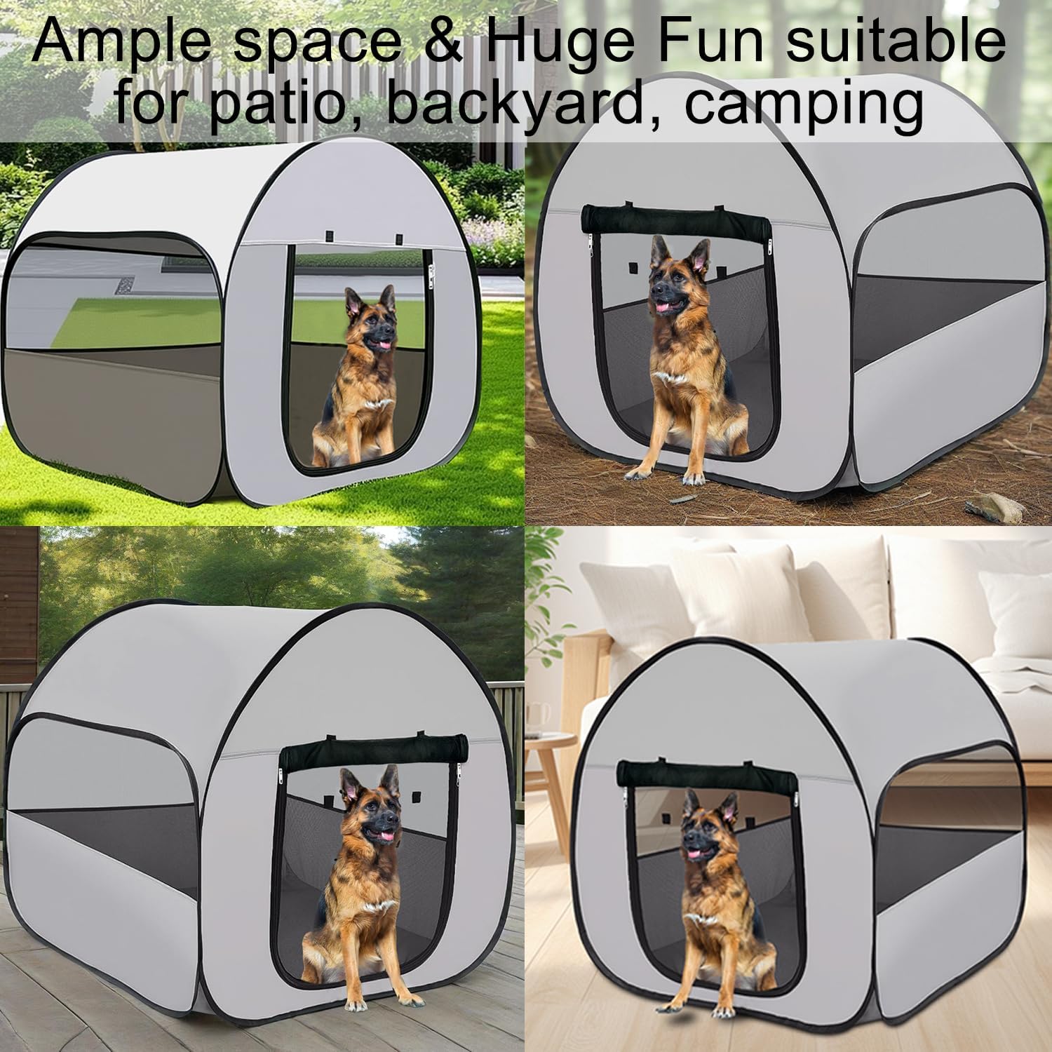Explore the Great Outdoors with the LUCKITTY Pop-Up Dog Kennel: Your Pet